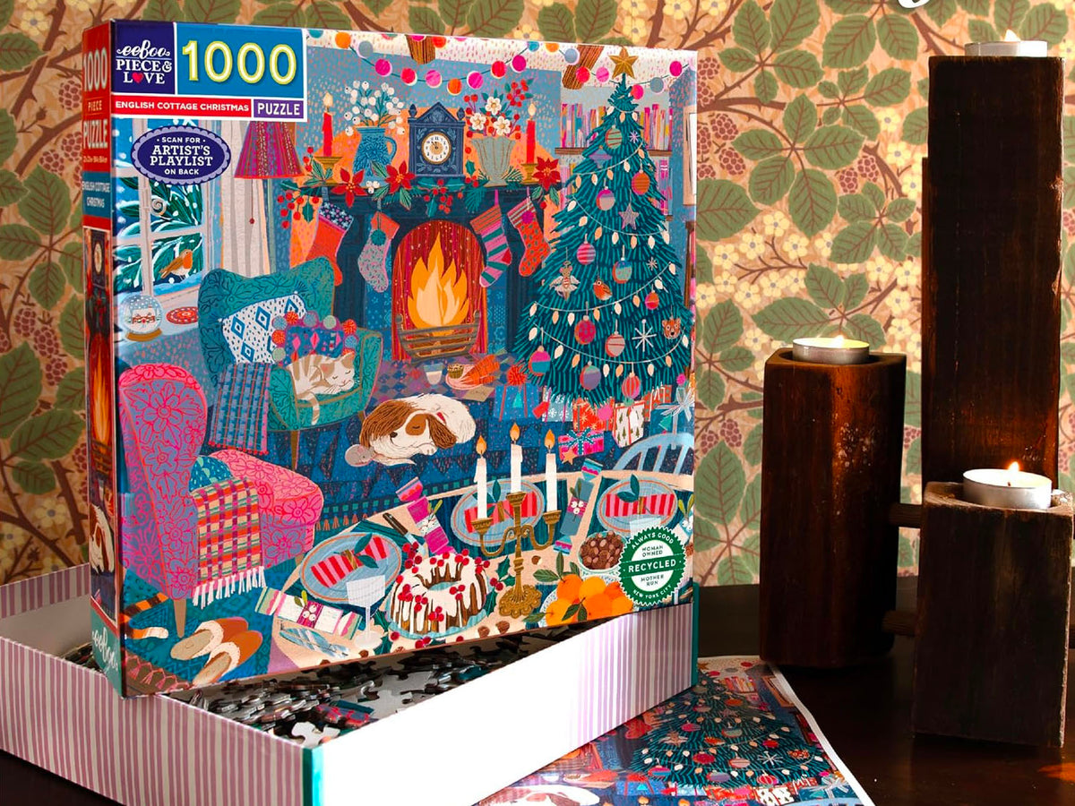 achat Puzzle English Cottage Christmas - Eeboo