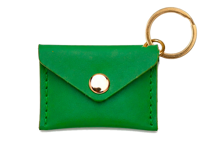 Achat Porte-clés Mini Enveloppe en cuir - Vert anglais