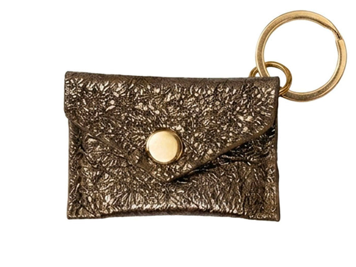 Achat Porte-clés Mini Enveloppe en cuir - Bronze