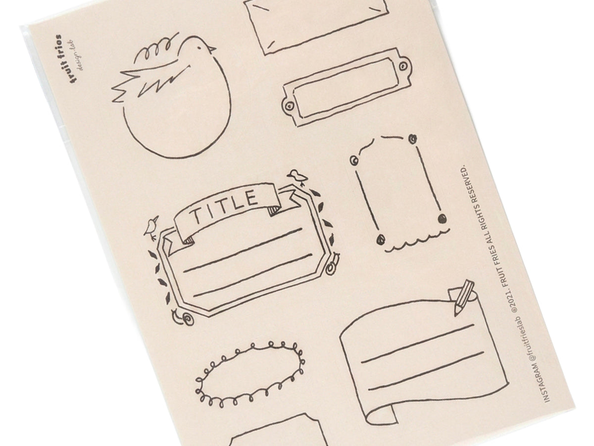 achat Etiquettes Label Sticker Oiseaux - Fruit Fries Design Lab
