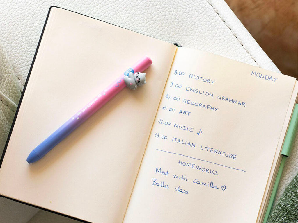 achat Stylo Free Hugs Retractable Ballpoint - Chat Kitty - Encre bleue