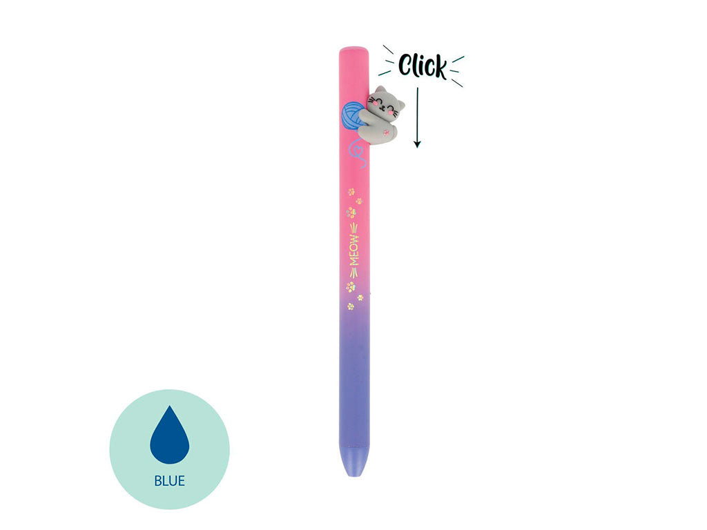 achat Stylo Free Hugs Retractable Ballpoint - Chat Kitty - Encre bleue