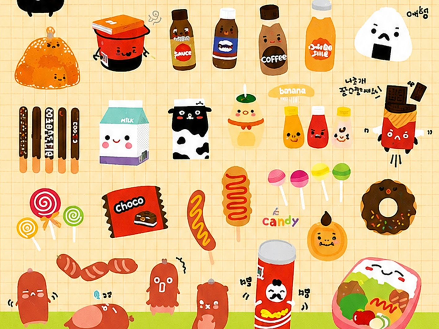 Achat Stickers World Funny - Food Collection