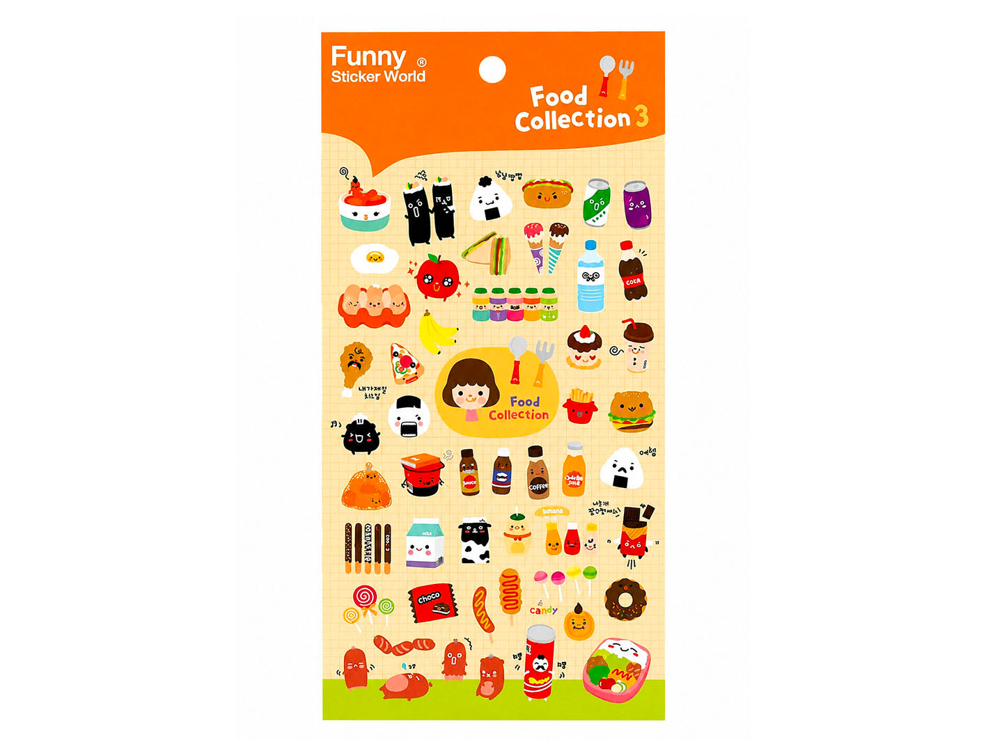 Achat Stickers World Funny - Food Collection