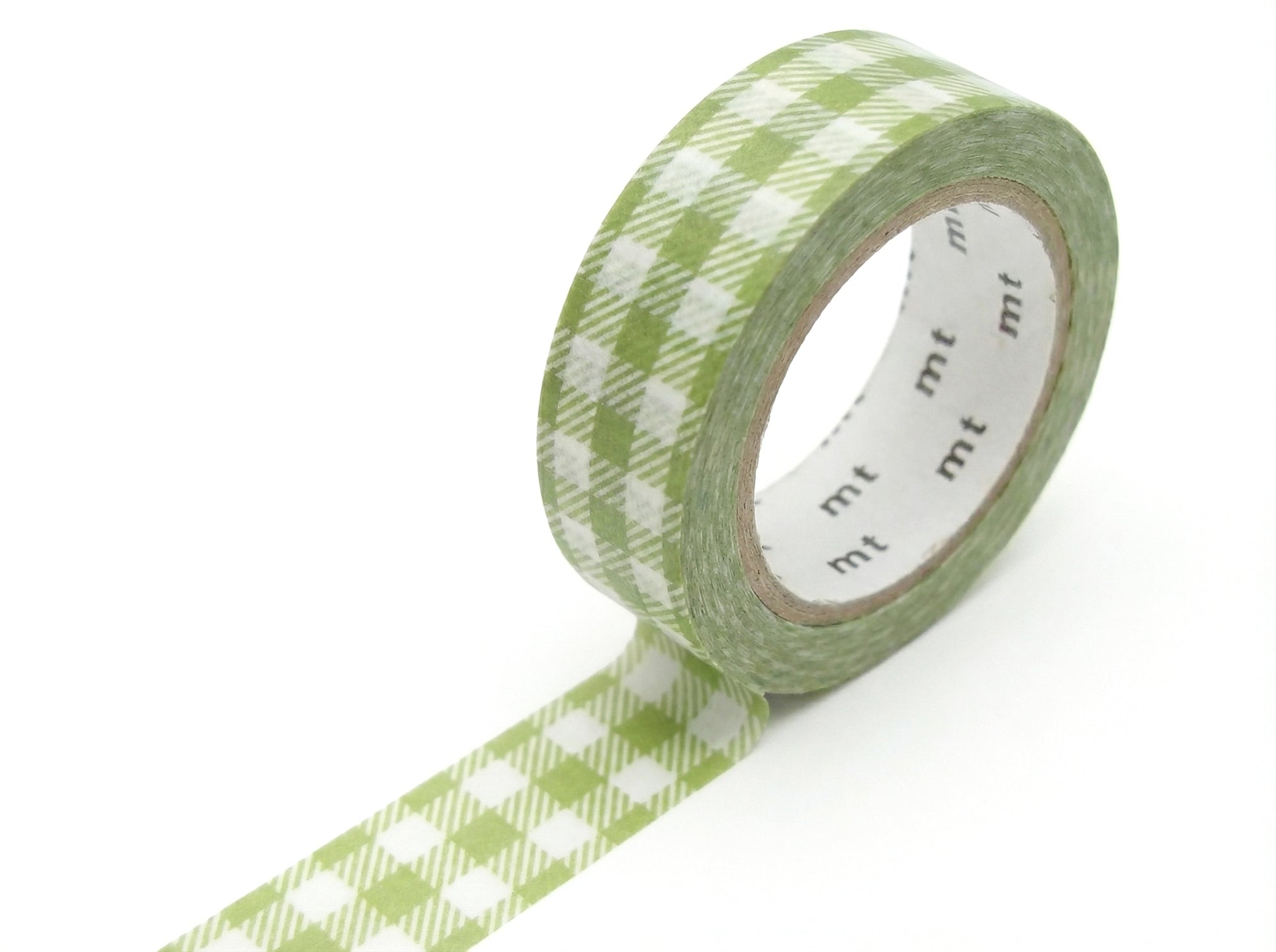 Achat Masking Tape MT Vichy vert clair - Scrapbooking 1,5 cm x 7 m
