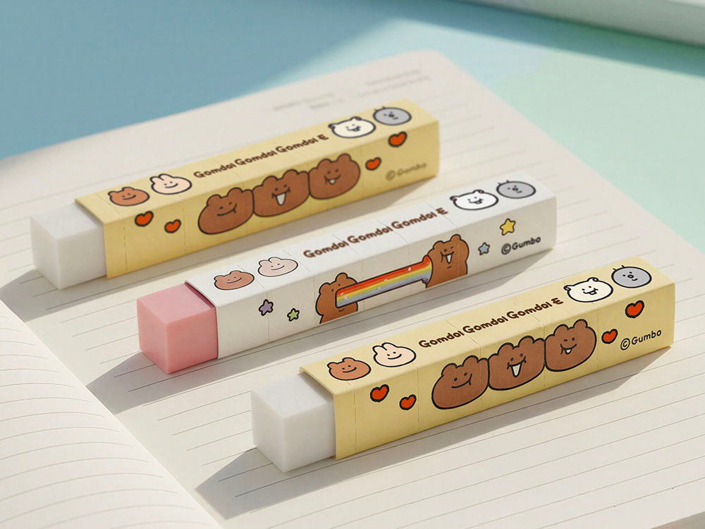 achat Gomme ours slim rose