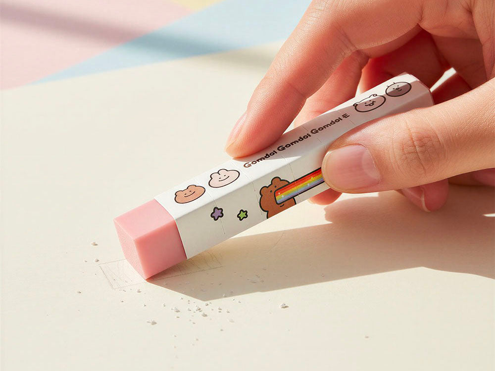 achat Gomme ours slim rose