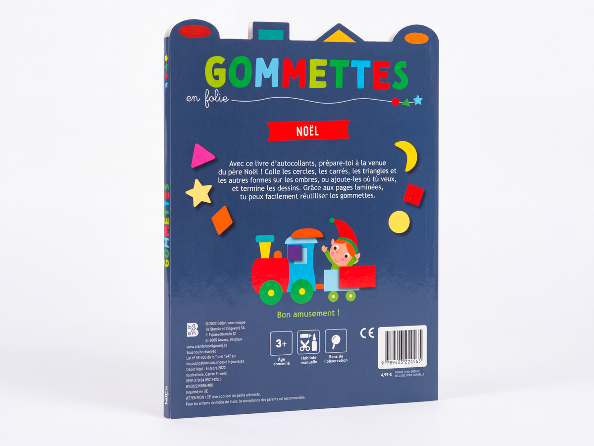 achat Cahier Gommettes En Folie - Noël