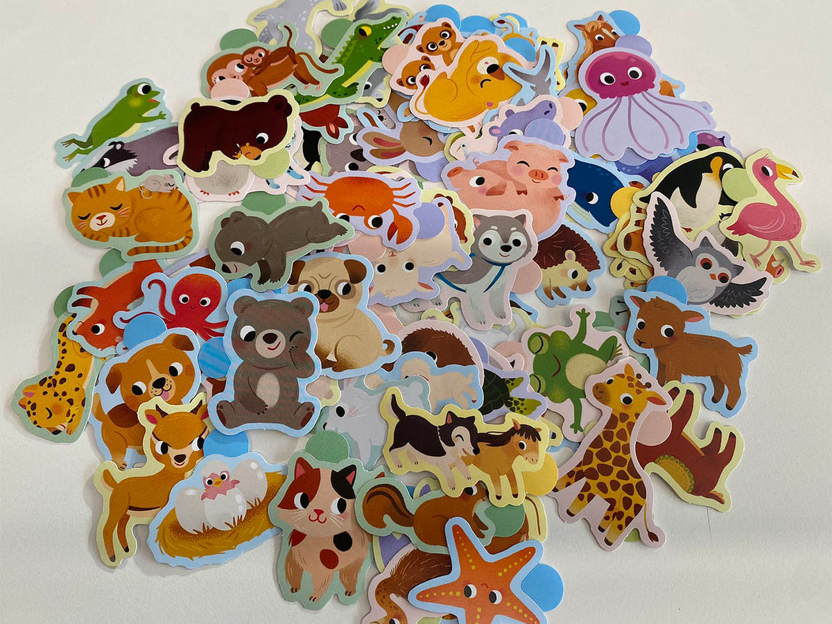 achat 100 Gommettes Bebe Animaux - Auzou