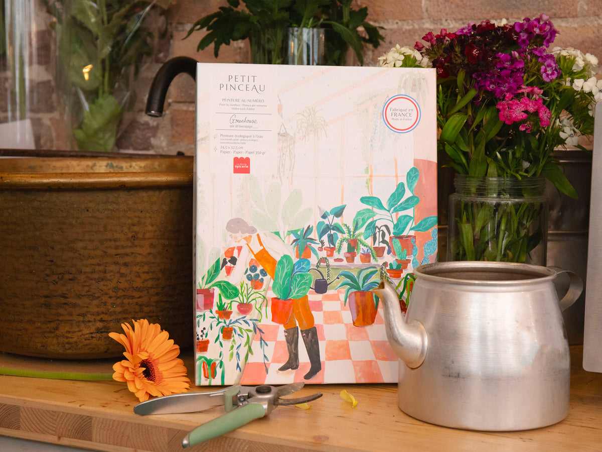 achat Coffret peinture au numéro Petit Pinceau - Greenhouse par Laura Page