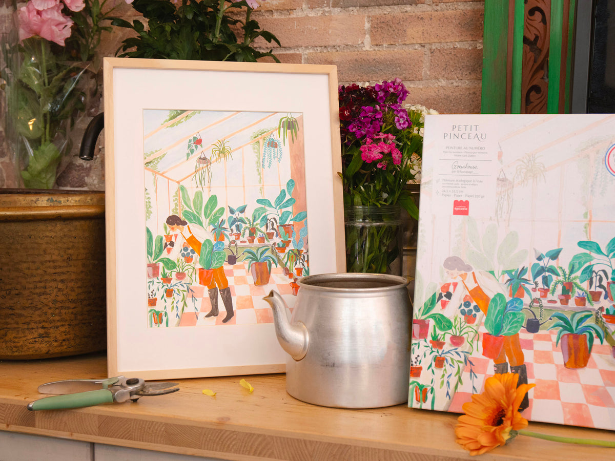 achat Coffret peinture au numéro Petit Pinceau - Greenhouse par Laura Page