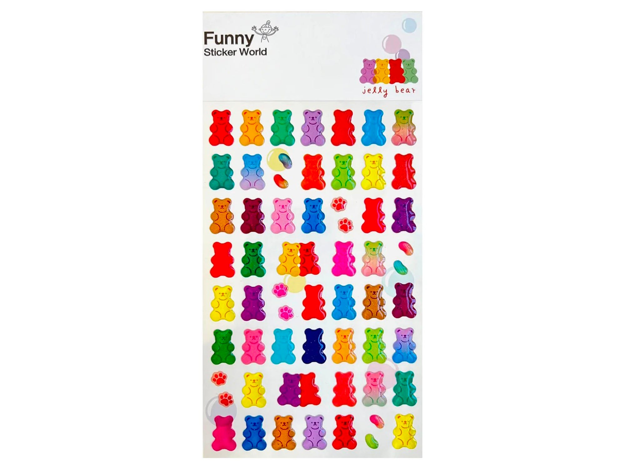 Achat Stickers World Funny - Jelly Bear