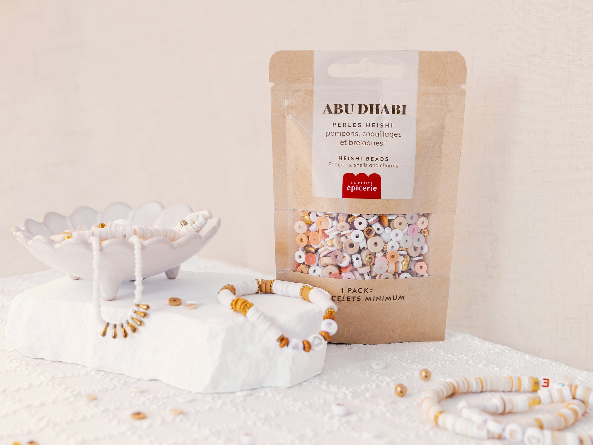 Achat Mélange de perles heishi et de breloques - Abu Dhabi