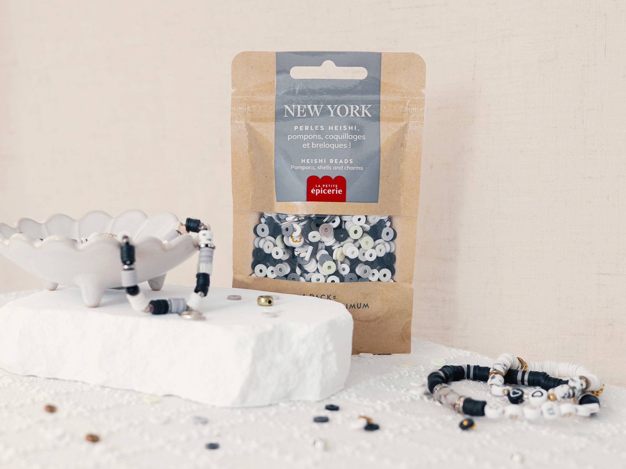 Achat Mélange de perles heishi et de breloques - New York