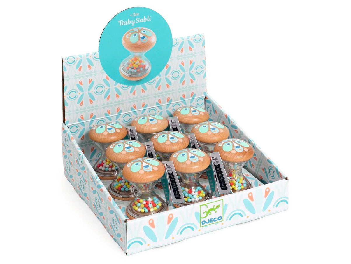 Achat Hochet bébé en bois Baby Sabli - Djeco 