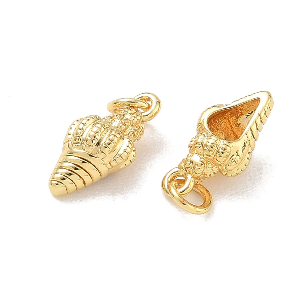 achat Breloque coquillage conche doré 18K