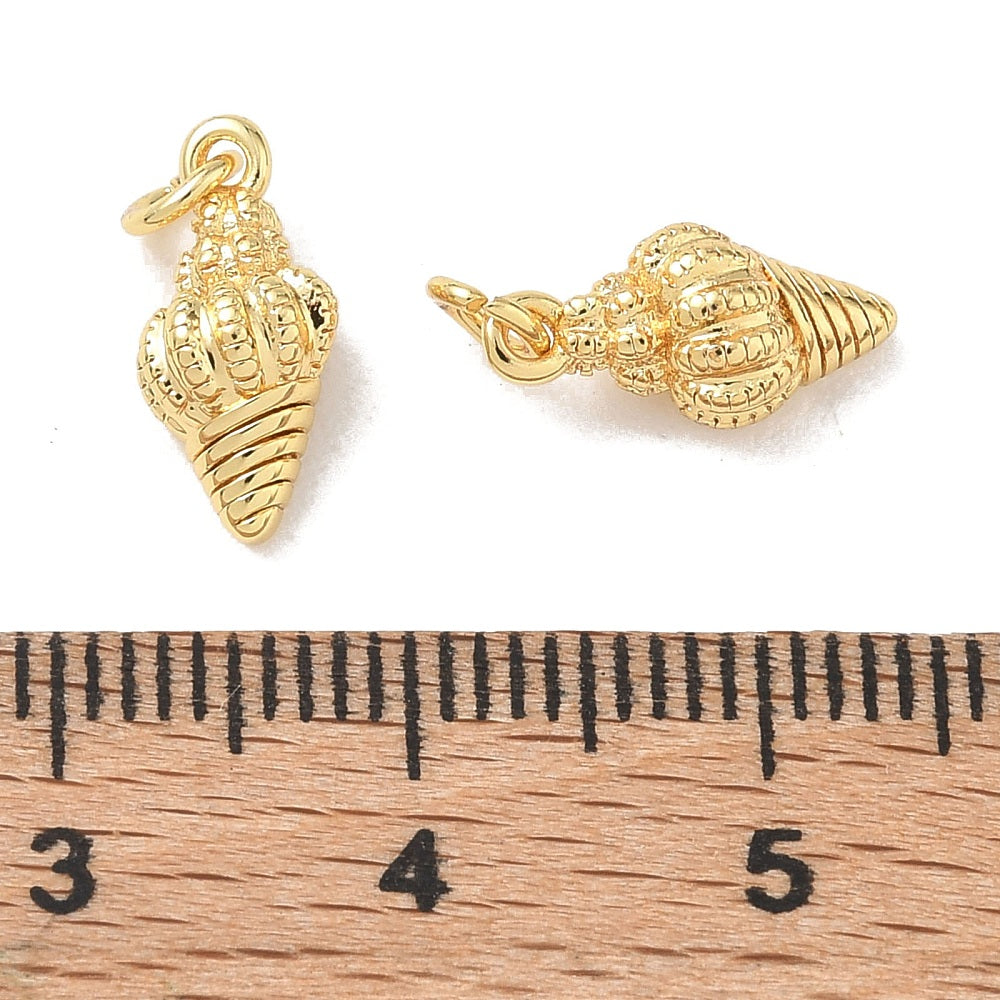 achat Breloque coquillage conche doré 18K