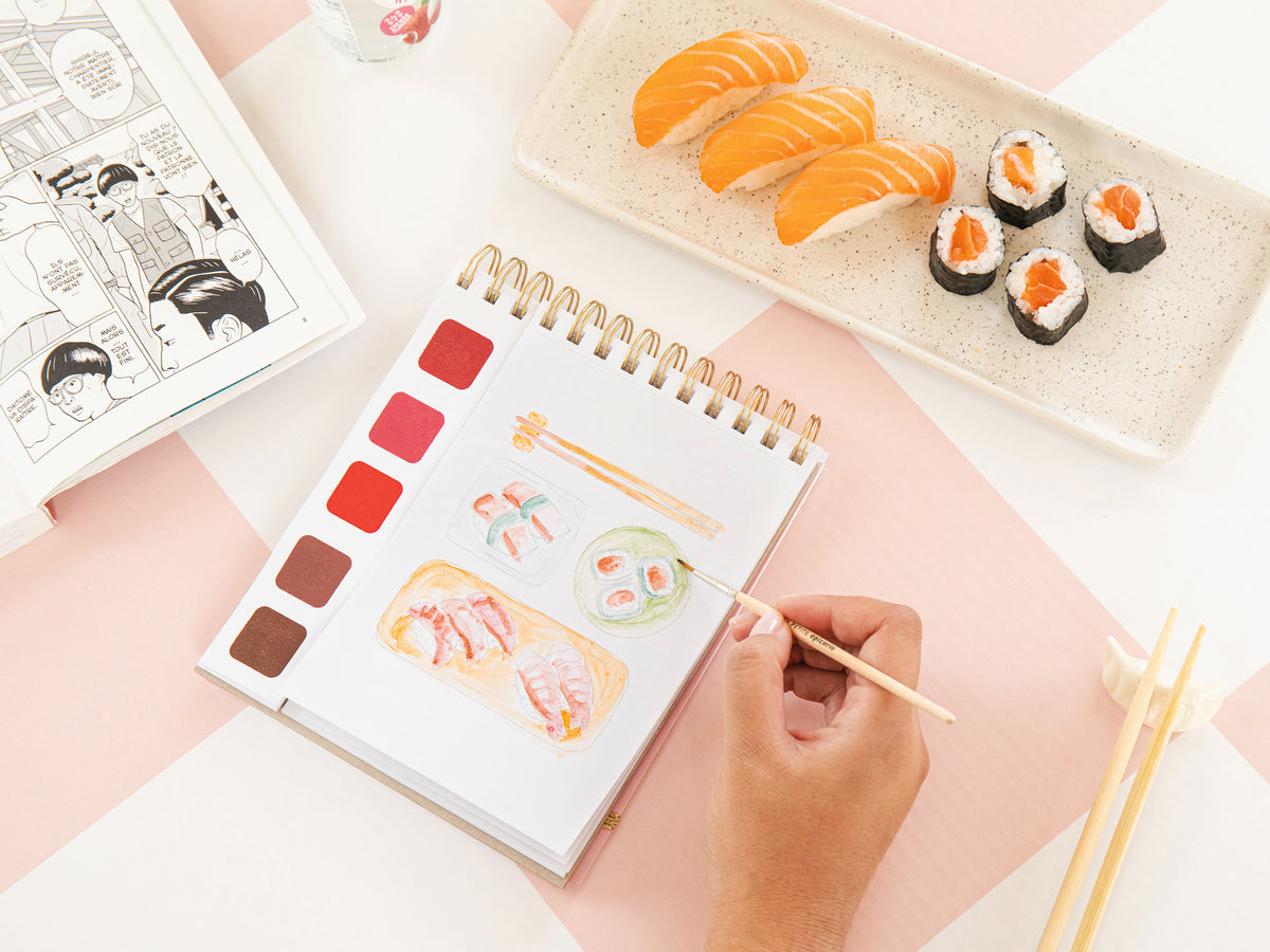 achat Travel Book - Carnet aquarelle - thème Japon