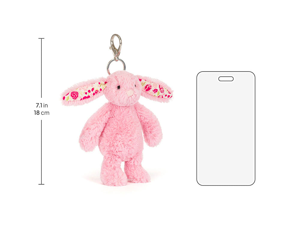 achat Porte clé Lapin rose blush et liberty - Jellycat