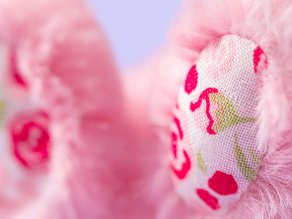 achat Porte clé Lapin rose blush et liberty - Jellycat