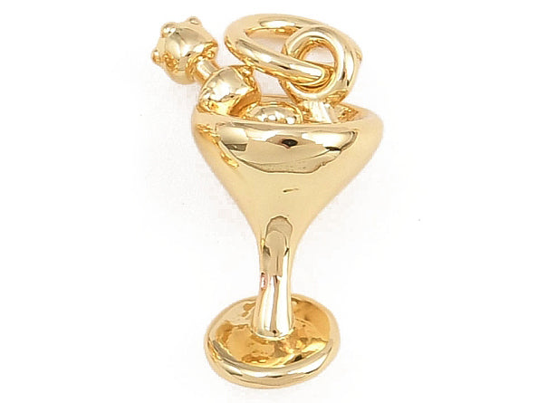 Achat Breloque cocktail - laiton doré à l’or fin