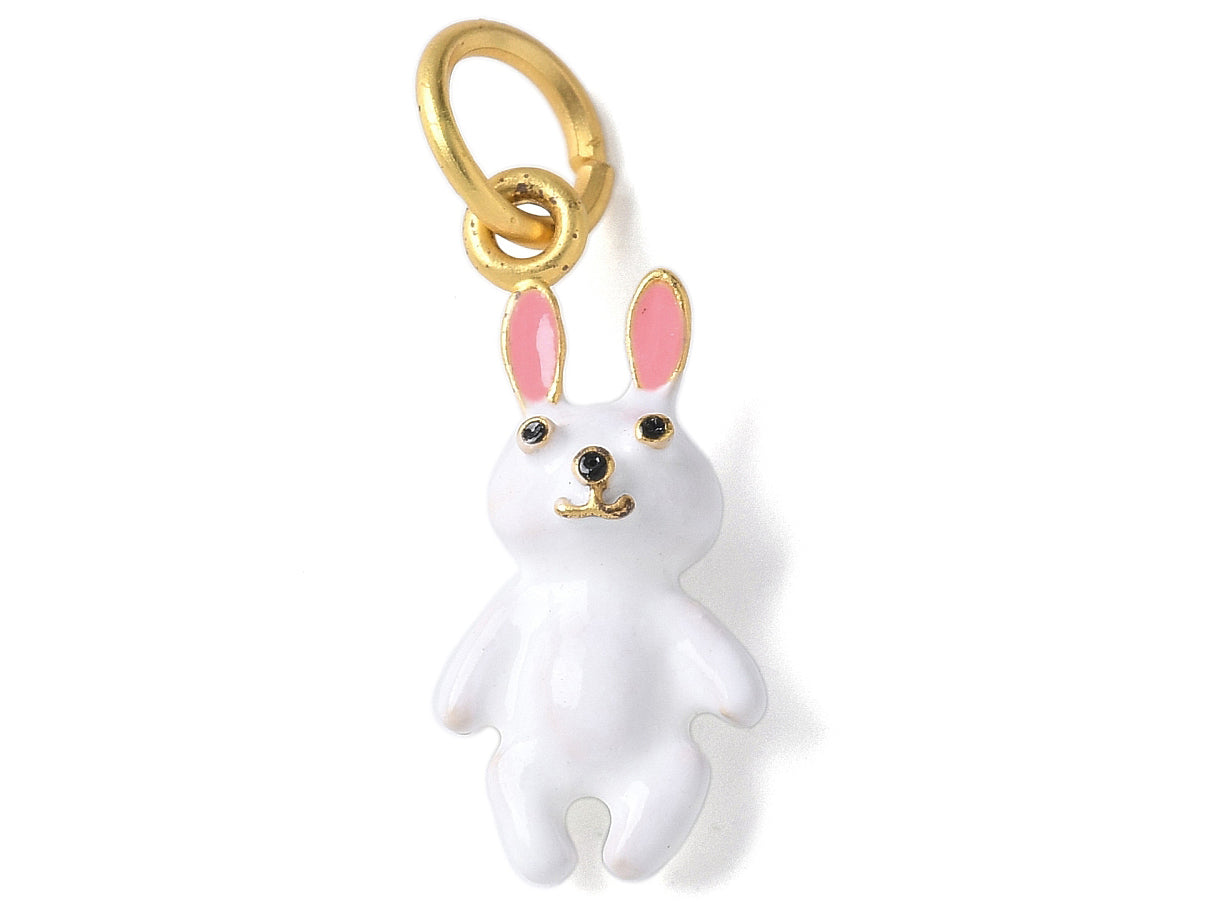 Achat Breloque lapin 3D - laiton doré