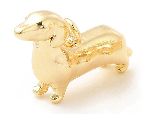 Achat Breloque chien - laiton doré à l’or fin