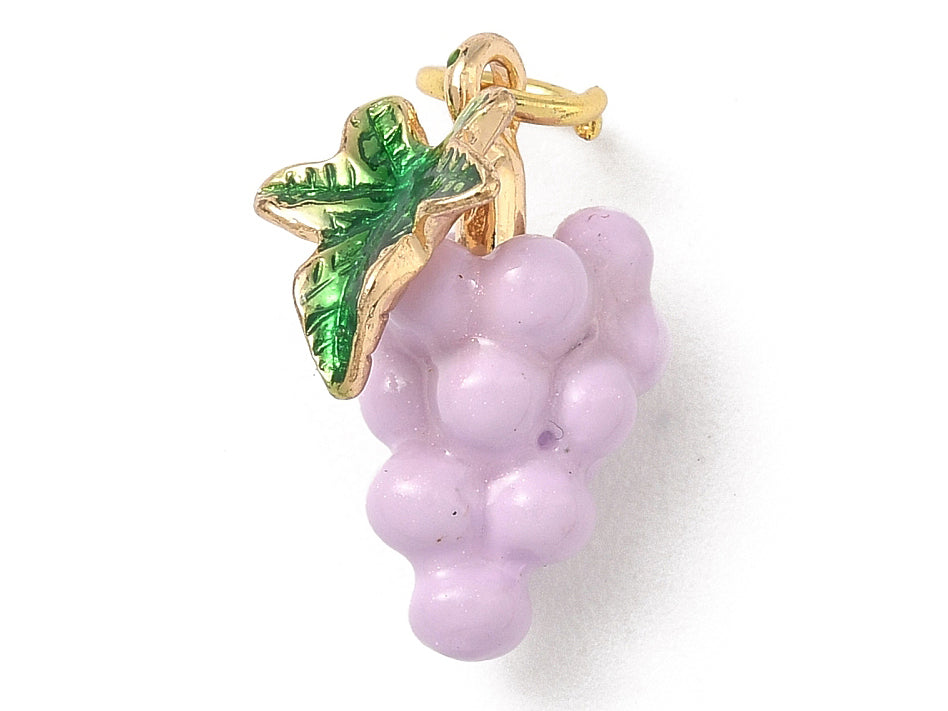 Achat Breloque grappe de raisin émaillée - laiton doré