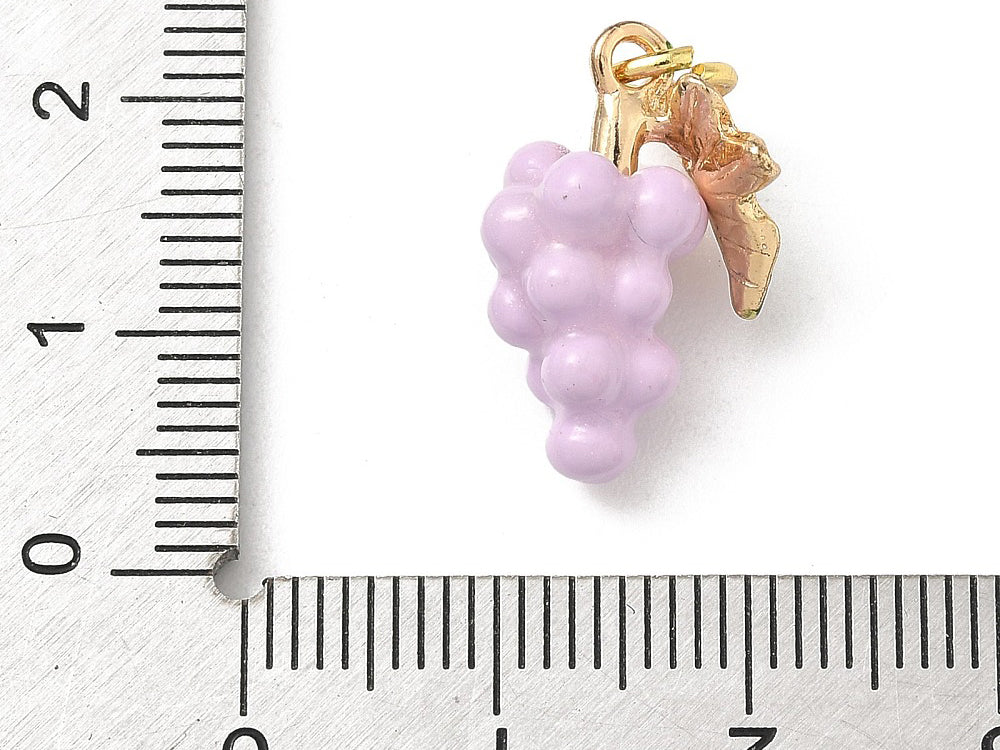 achat Breloque grappe de raisin émaillée - laiton doré