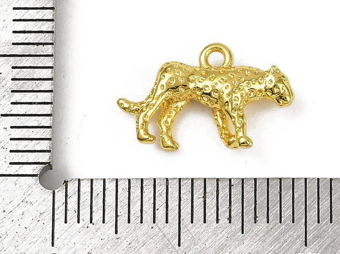achat Breloque léopard - laiton doré à l’or fin