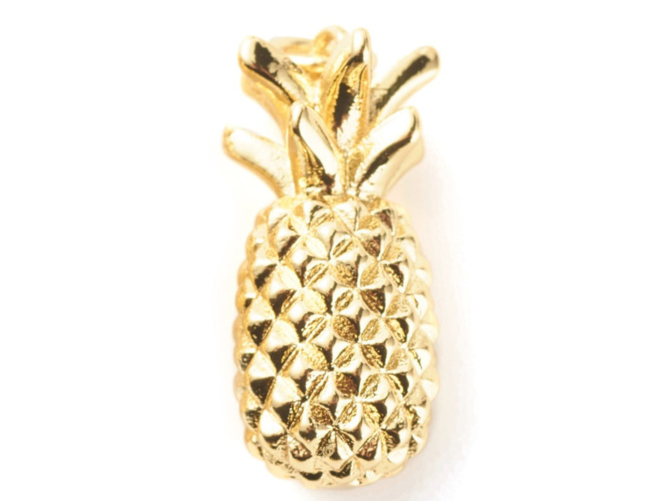 Achat Breloque ananas - laiton doré à l’or fin