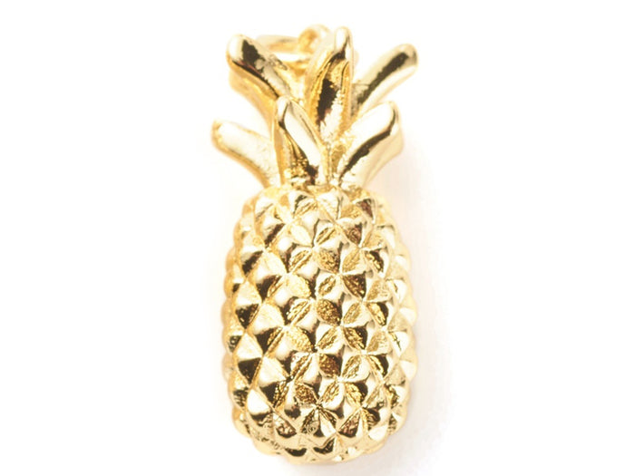 Achat Breloque ananas - laiton doré à l’or fin
