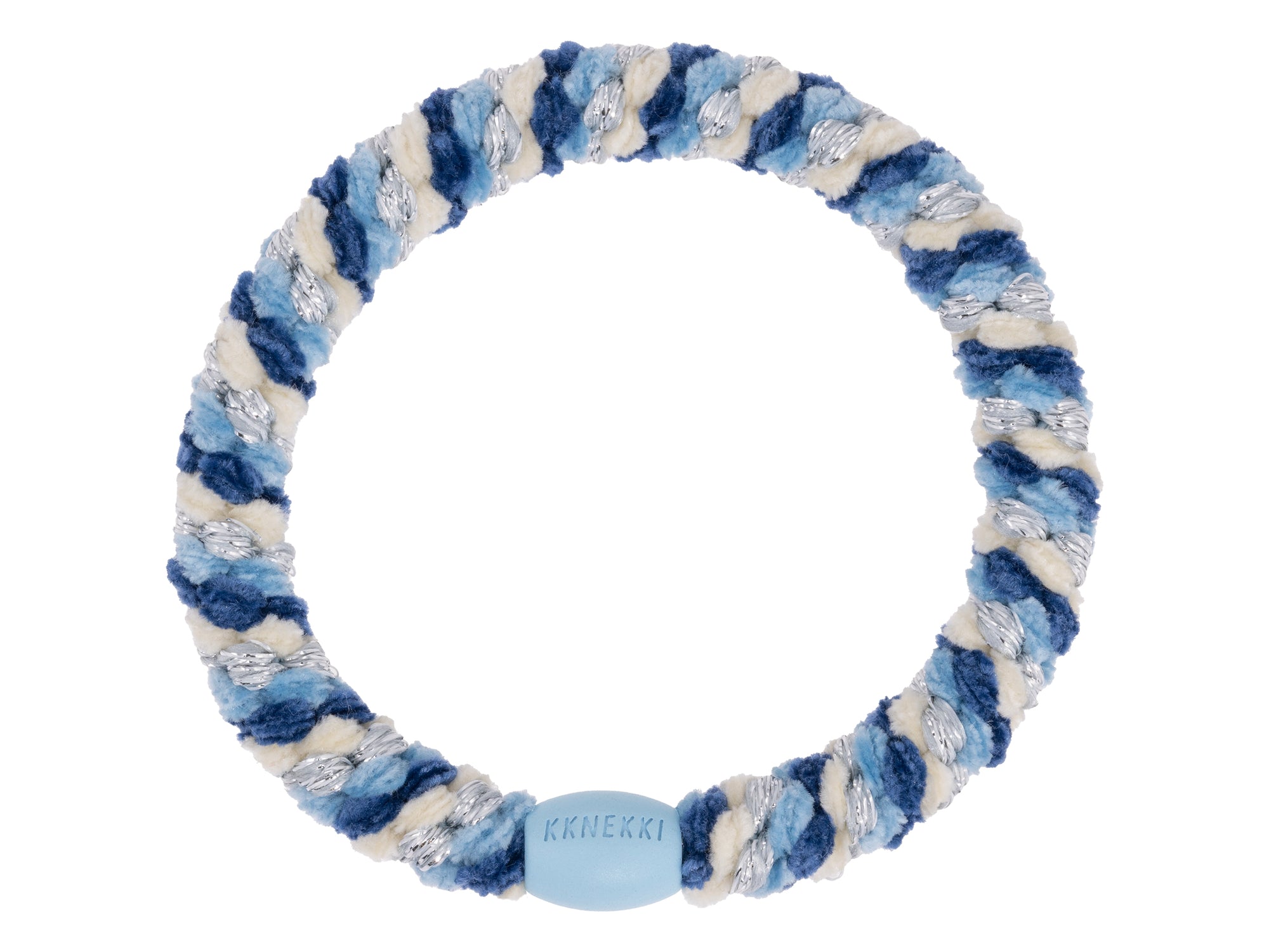 Achat Élastique cheveux Mix Bleu Argenté Pailleté - Kknekki