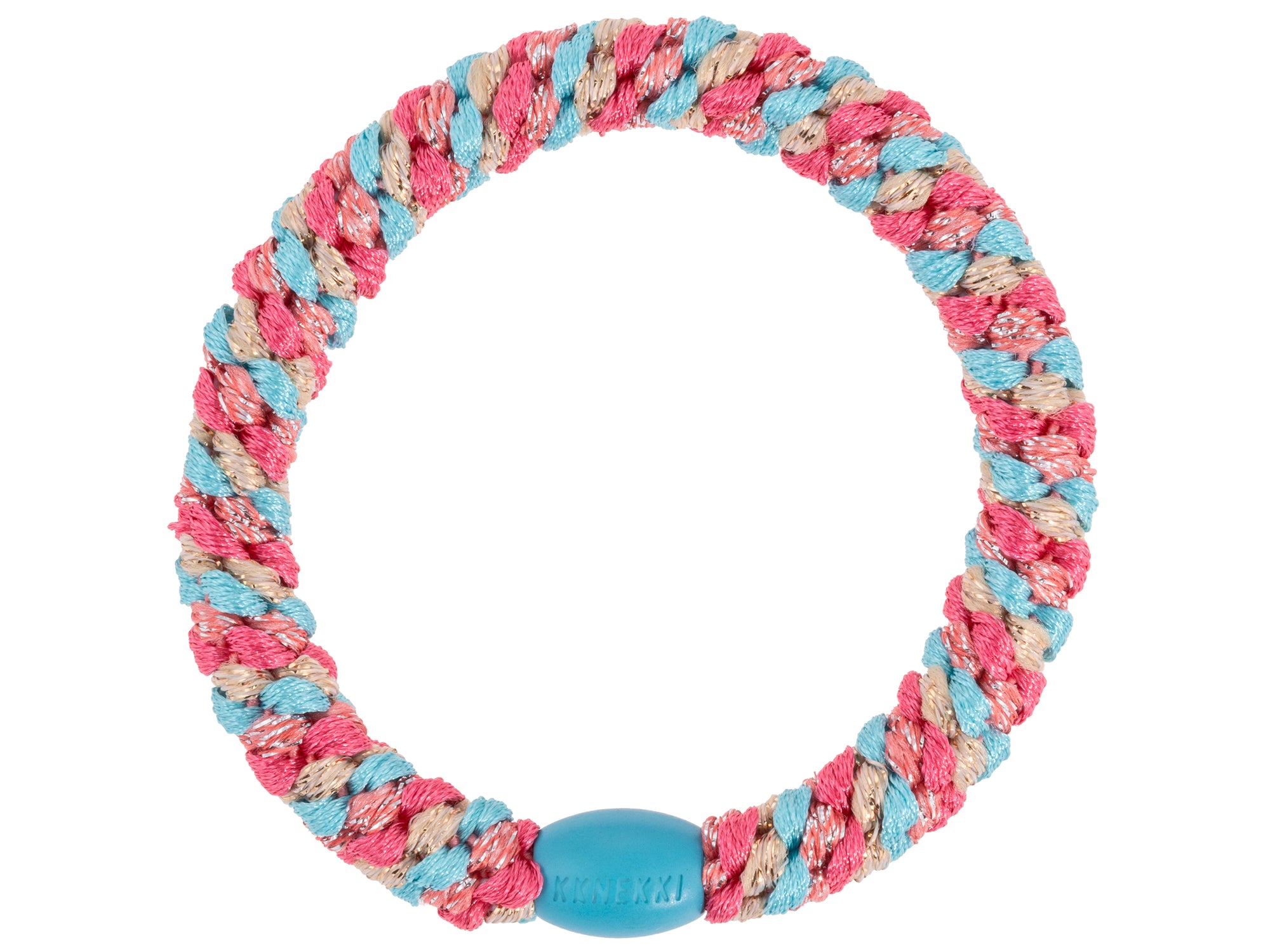 Achat Élastique cheveux Mix Corail Turquoise Pailleté - Kknekki