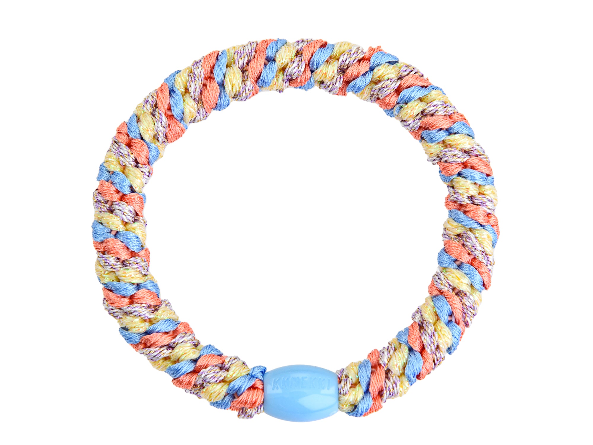 Achat Élastique cheveux Mix Jaune-Bleu Pêche - Kknekki