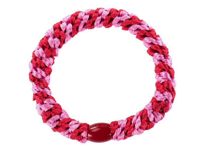 Achat Élastique cheveux Rouge Bubblegum Rayé - Kknekki