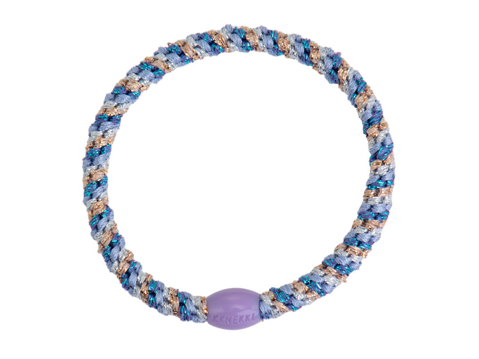 Achat Élastique cheveux Slim Mix Violet-Argent-Or - Kknekki