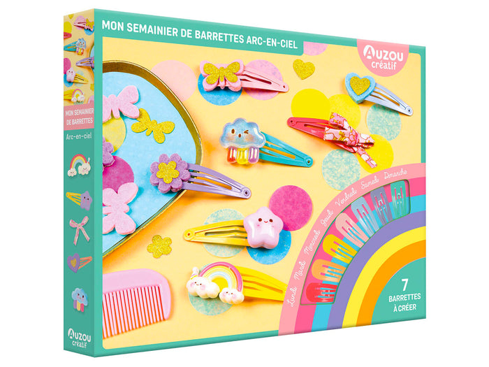 Achat Mon Semainier de Barrettes Arc-En-Ciel - Auzou