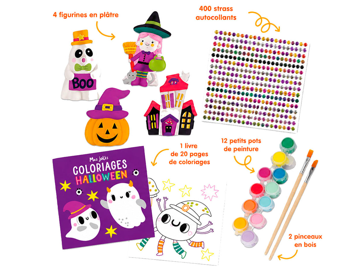 achat Mes jolies figurines d'Halloween à peindre - 1, 2,3 Soleil