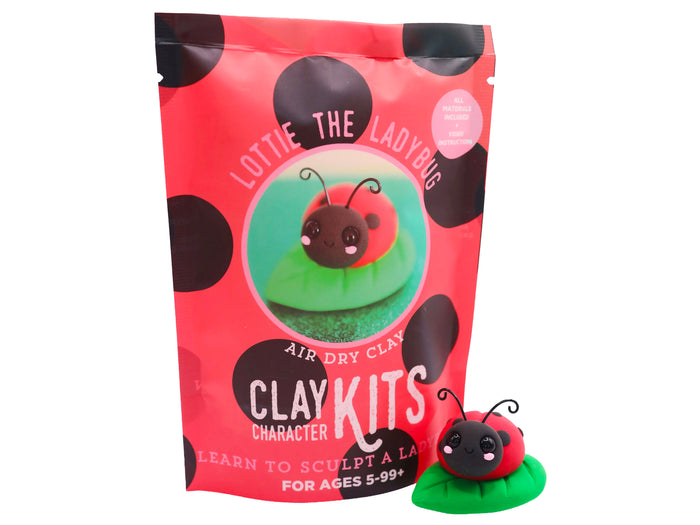 Achat Kit de pâte polymère auto-durcissante - Lottie la Coccinelle