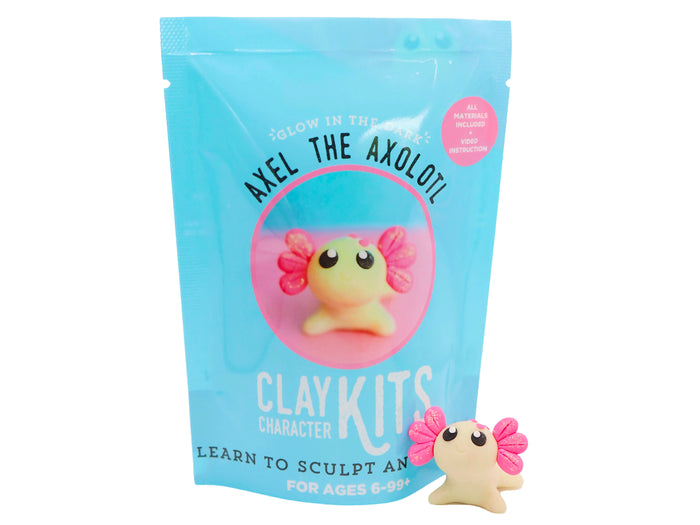 Achat Kit de pâte polymère - Axel l'Axolotl