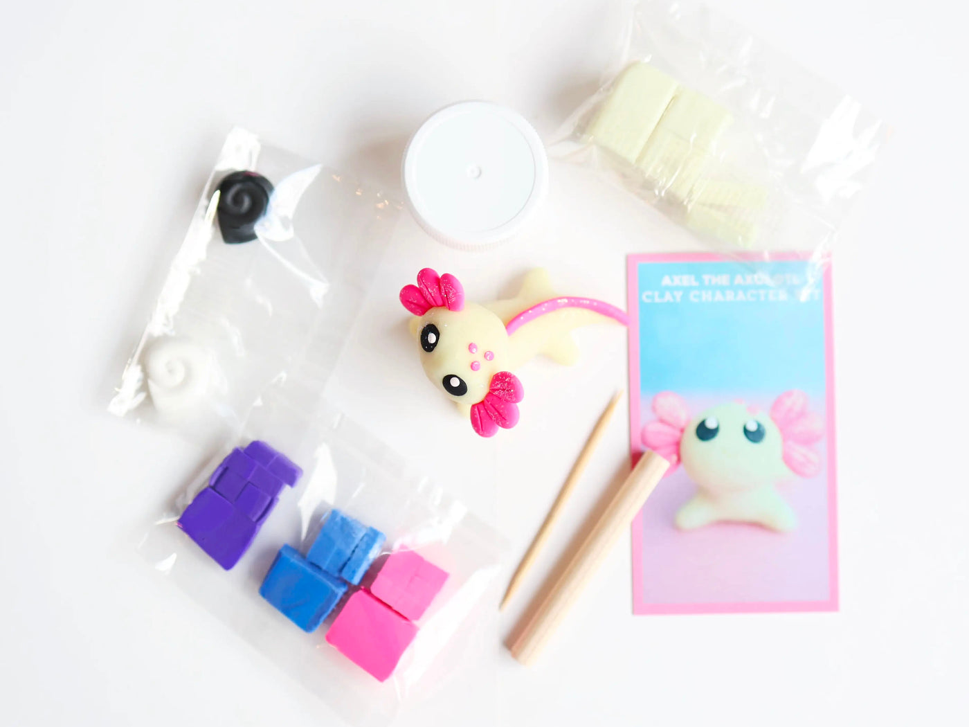 achat Kit de pâte polymère - Axel l'Axolotl