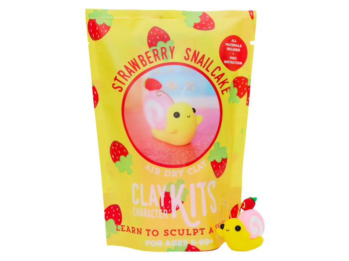 Achat Kit de pâte polymère auto-durcissante - L'escargot à la fraise