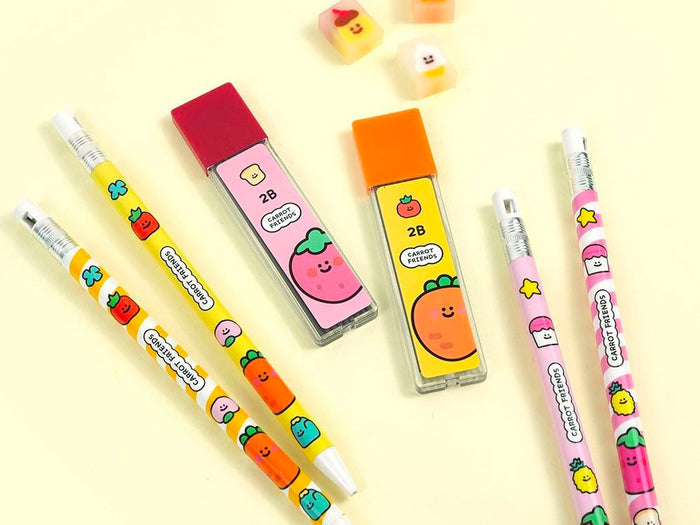 Achat Set crayons et mines Carrot Friends - Fraise
