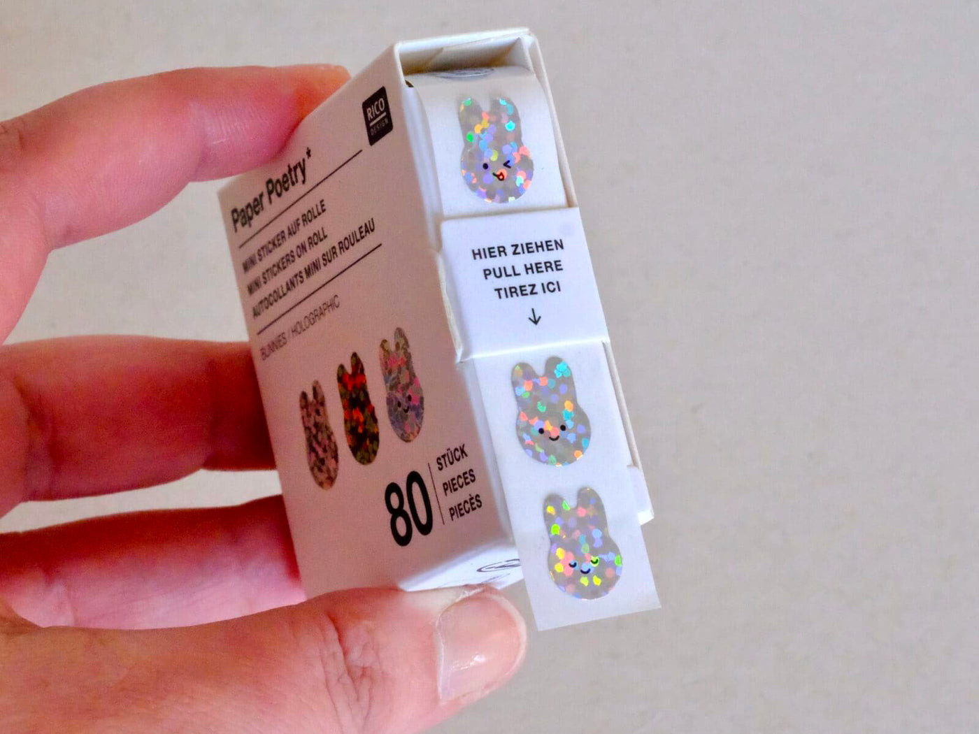 achat Autocollants holographiques Mini Chingu, Lapins - Rico Design