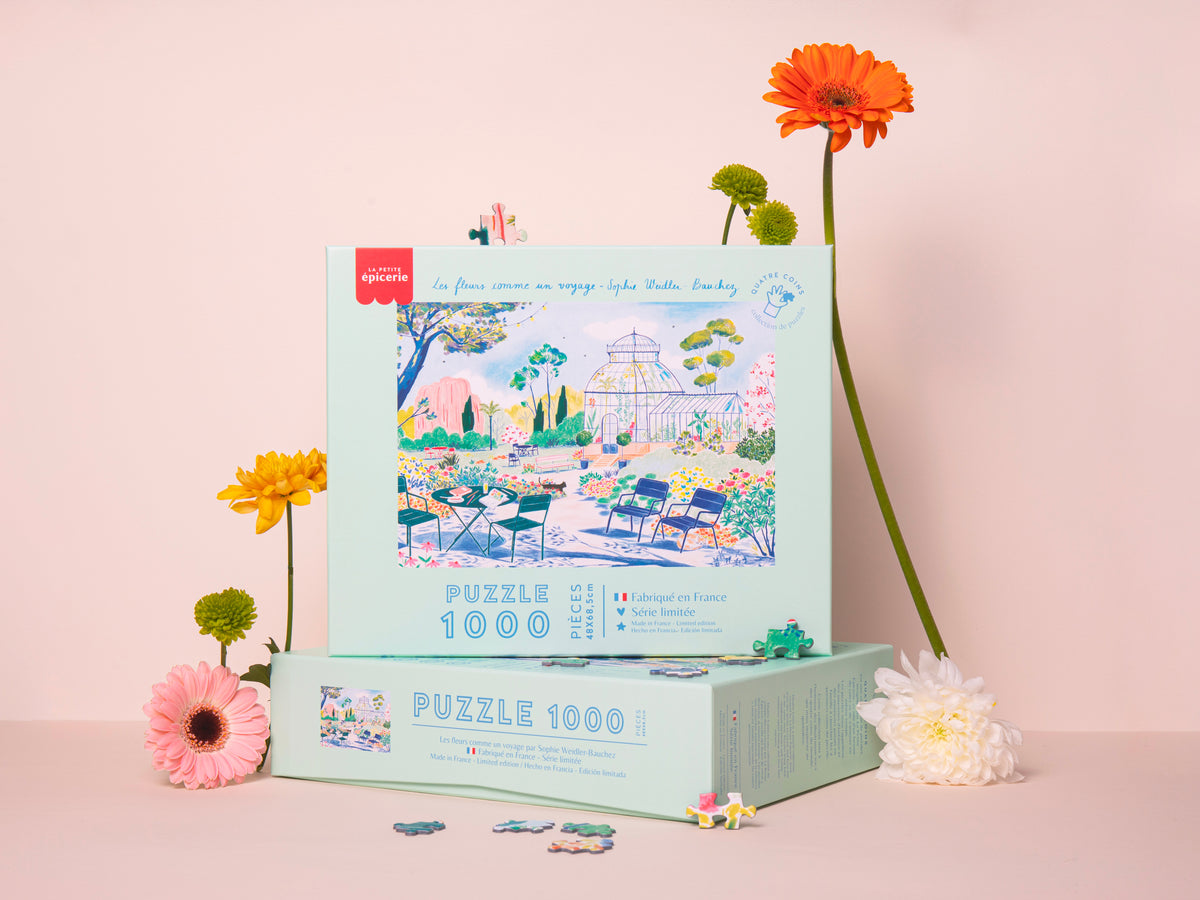 achat Puzzle Les fleurs comme un voyage de Sophie Weidler Bauchez - 1000 pièces