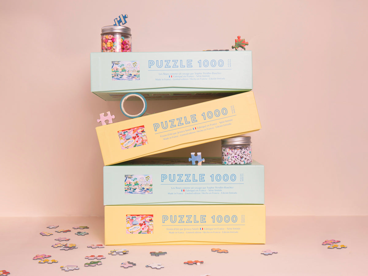 achat Puzzle Les fleurs comme un voyage de Sophie Weidler Bauchez - 1000 pièces
