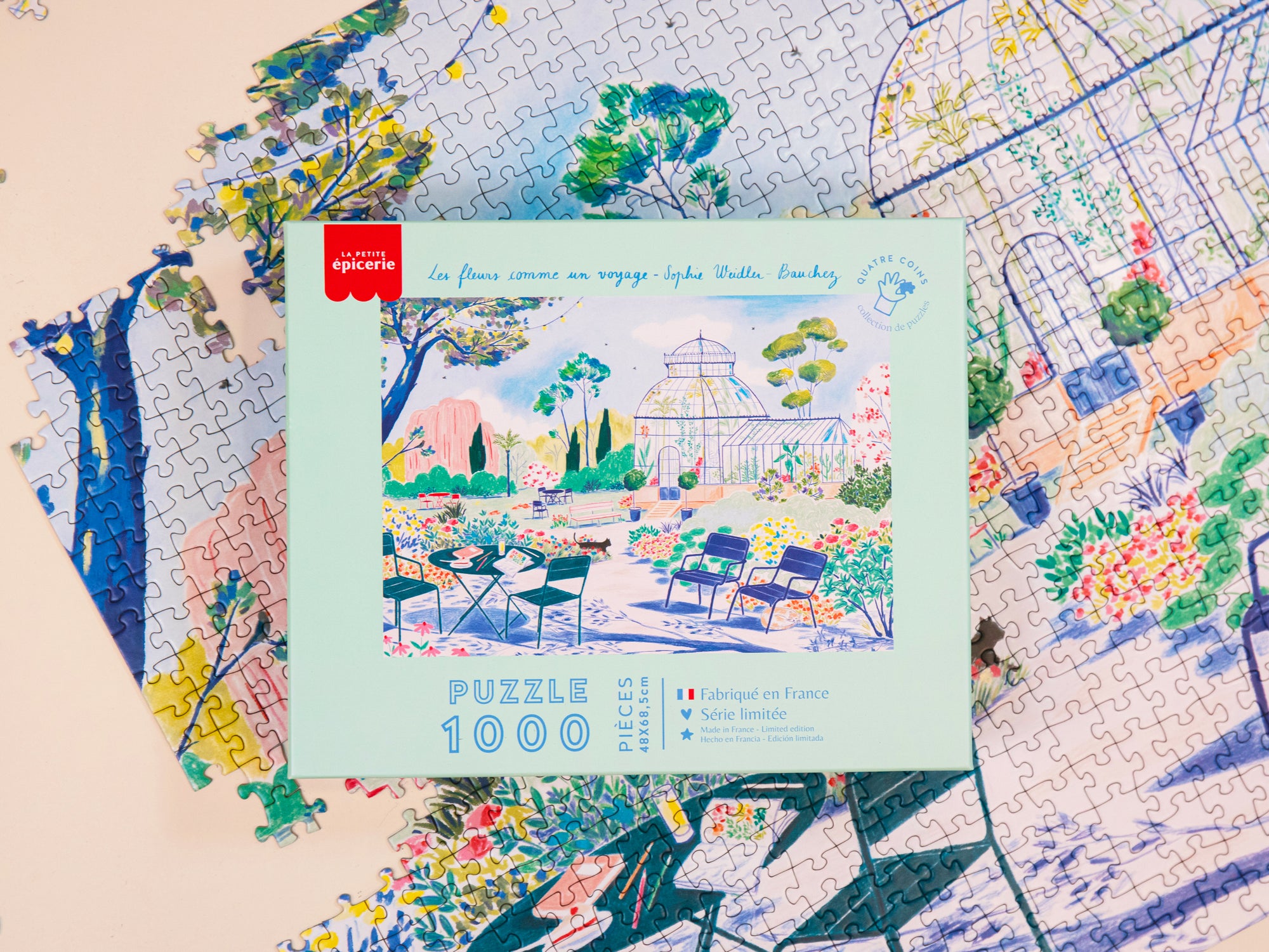 achat Puzzle Les fleurs comme un voyage de Sophie Weidler Bauchez - 1000 pièces