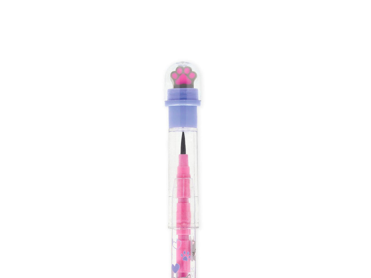 achat Crayon Empilable avec Gomme Take a Tip - Chat Kitty - Legami