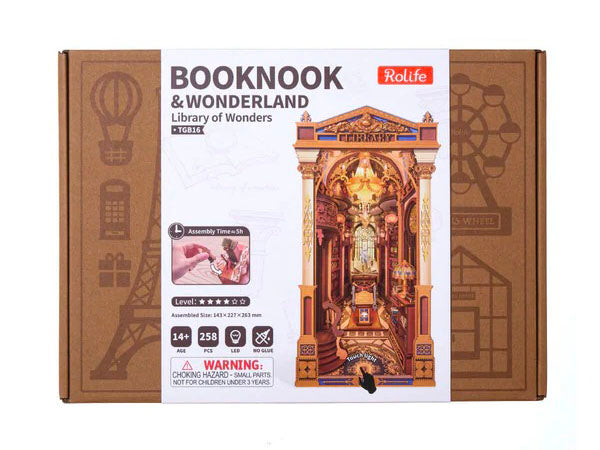 achat Maquette Librairie des Merveilles Book Nook - Robotime